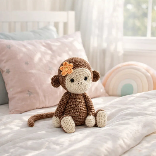 Lucy the Monkey Crochet Pattern PDF - Adorable Amigurumi Tutorial - Instant Download - Just $1.99